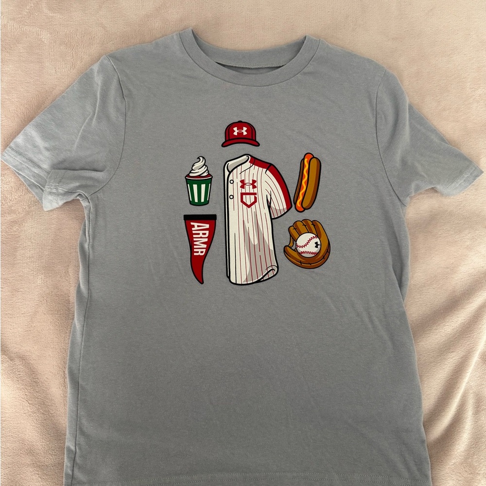 Under Armour T Shirt with Baseball Graphic